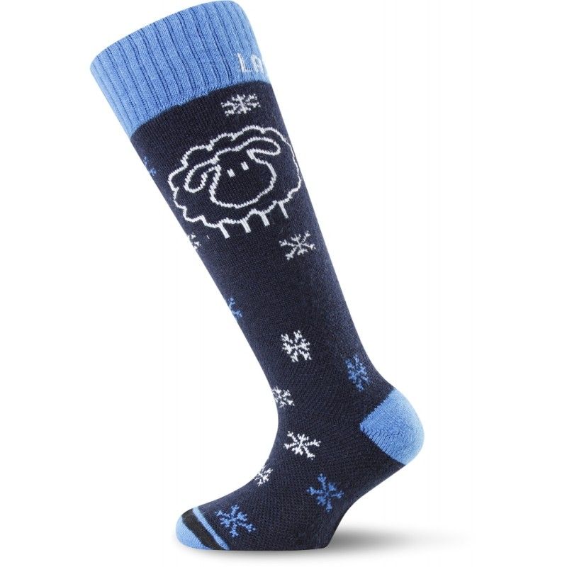 LASTING SJW modré dětské lyžařské ponožky