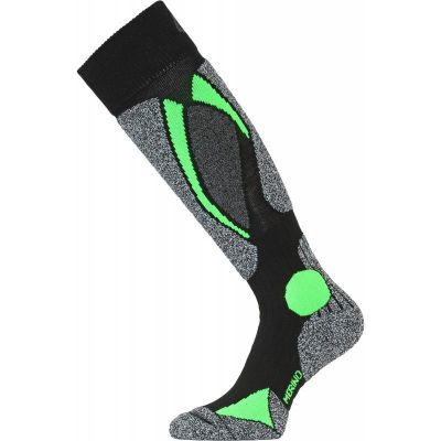 LASTING SWC zelené lyžařské ponožky  | 34-37 (S), 38-41 (M), 46-49 (XL)