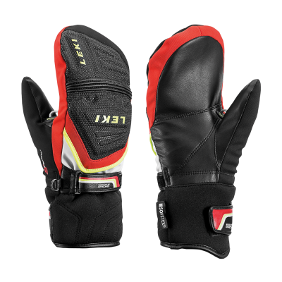 LEKI RACE COACH C-TECH S JUNIOR MITT dětské lyžařské rukavice black-red-white-yellow 18/19 | 7