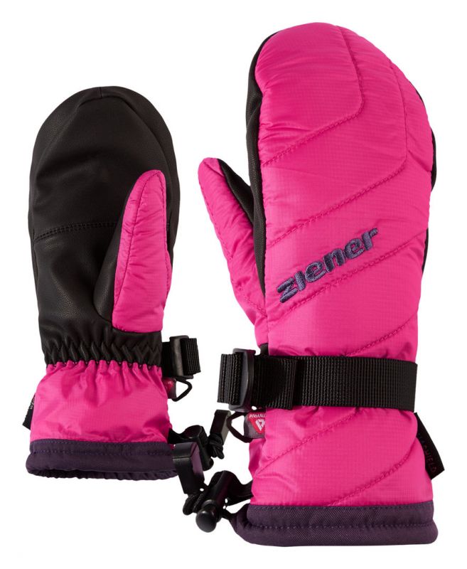 ZIENER LOWIK AS® PR MITTEN JUNIOR dětské lyžařské rukavice pink blossom