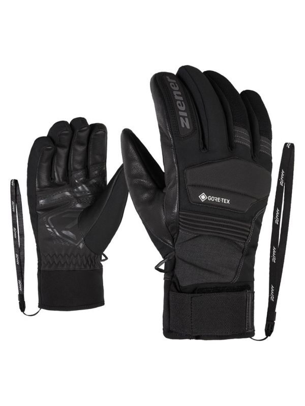 ZIENER GIL GTX +GORE ACTIVE grey iron tec lyžařské rukavice