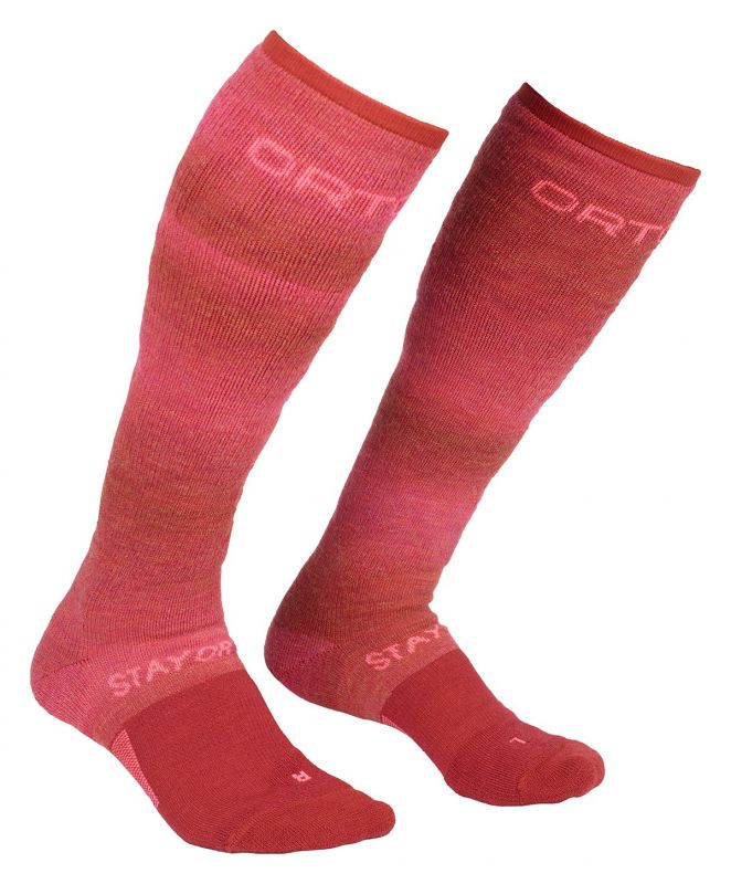 ORTOVOX SKI STAY OR GO SOCKS W hot coral dámské ponožky