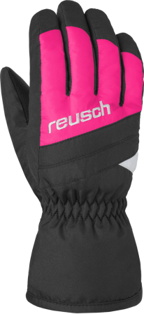 REUSCH BENNET R-TEX® XT Junior black/pink glo dětské lyžařské rukavice