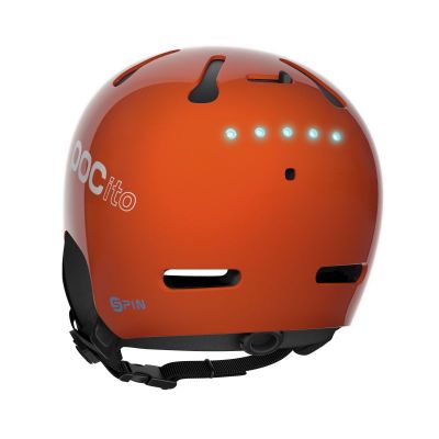 POC POCito AURIC CUT SPIN fluorescent orange dětská lyžařská helma