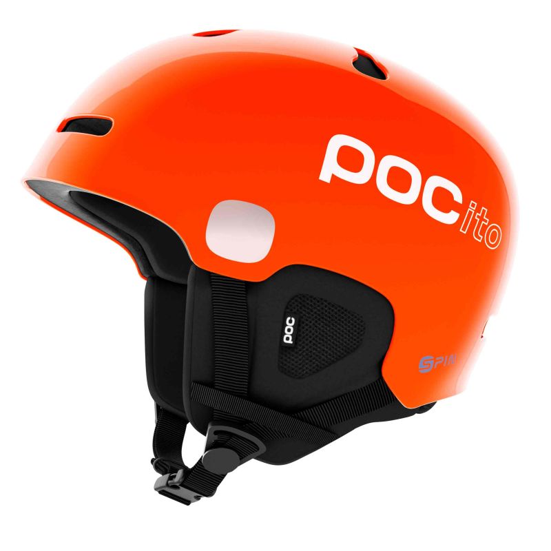 POC POCito AURIC CUT SPIN fluorescent orange dětská lyžařská helma