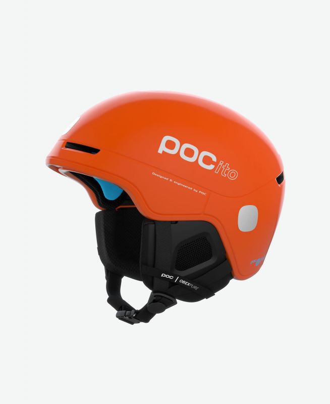 POC POCito OBEX SPIN fluorescent orange dětská lyžařská helma