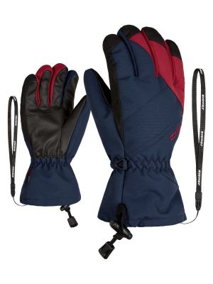 ZIENER AGIL AS® JUNIOR dark navy red pepper dětské lyžařské rukavice  | 6