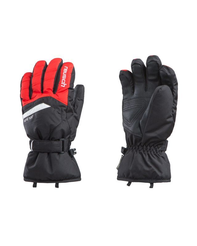 REUSCH BOLT GTX® Junior blk/blk mel/fire redk dětské lyžařské rukavice