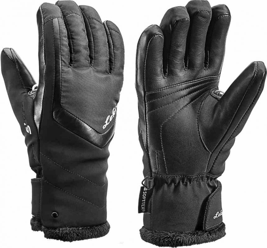 LEKI STELLA S Lady black dámské lyžařské rukavice - 7,5