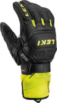 LEKI WORLDCUP RACE FLEX S SPEED SYSTEM black-ice lemon  lyžařské rukavice  | 10