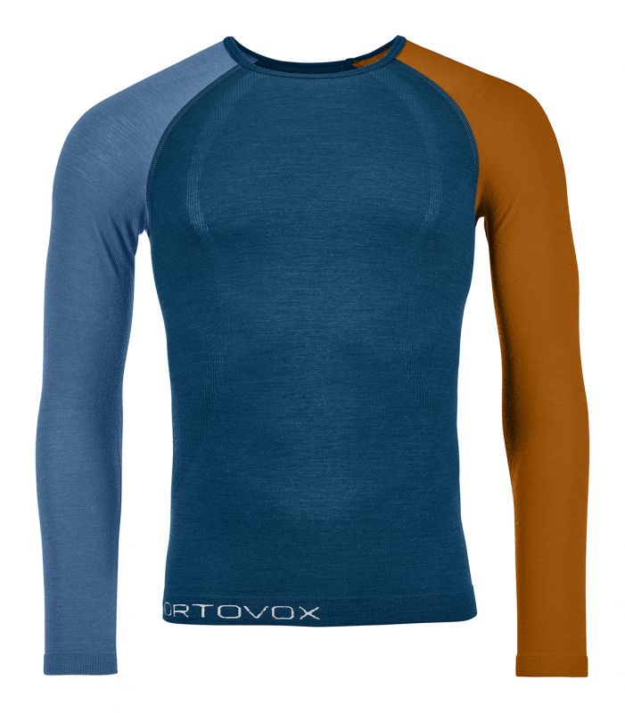 ORTOVOX 120 COMP LIGHT LONG SLEEVE M petrol blue pánské tričko
