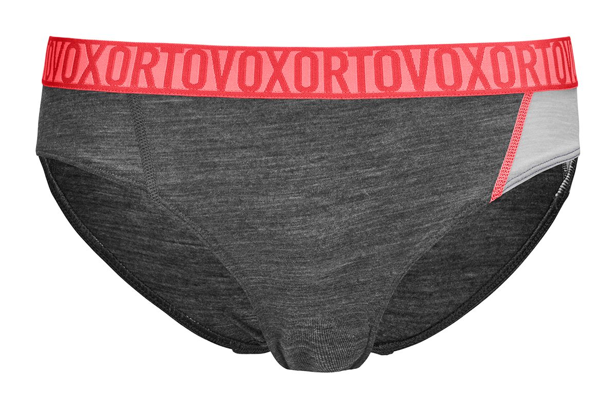 ORTOVOX 150 ESSENTIAL BIKINI W dark grey blend dámské kalhotky