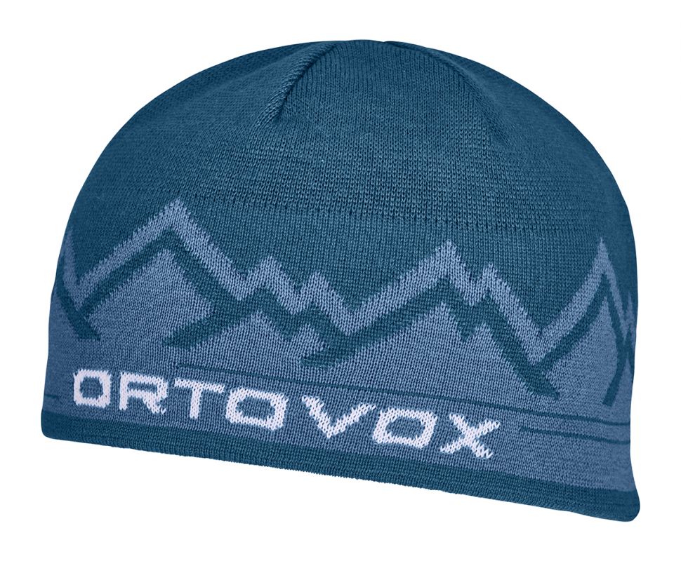 ORTOVOX PEAK BEANIE petrol blue čepice