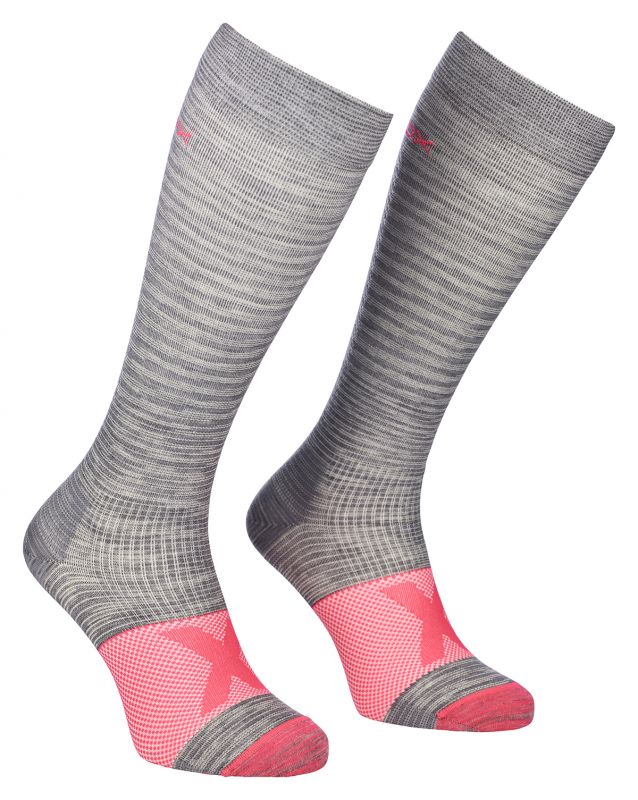 ORTOVOX TOUR COMPRESSION LONG SOCKS W grey blend dámské ponožky