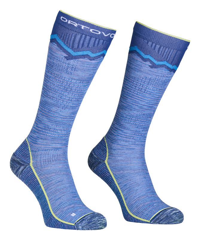 ORTOVOX TOUR LONG SOCKS M mountain blue pánské ponožky
