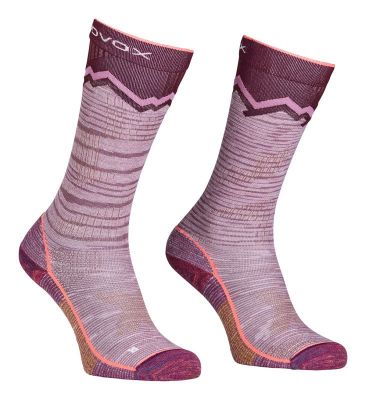ORTOVOX TOUR LONG SOCKS W mountain rose dámské ponožky  | 35-38, 39-41, 42-44