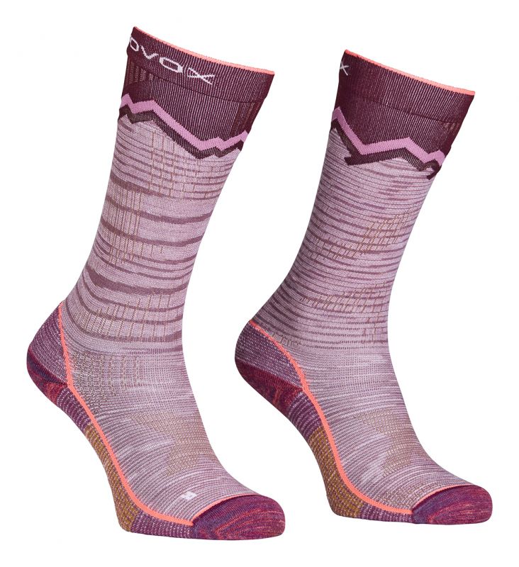 ORTOVOX TOUR LONG SOCKS W mountain rose dámské ponožky