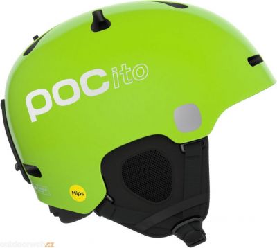 POC POCito FORNIX MIPS fluorescent yellow/green dětská lyžařská helma