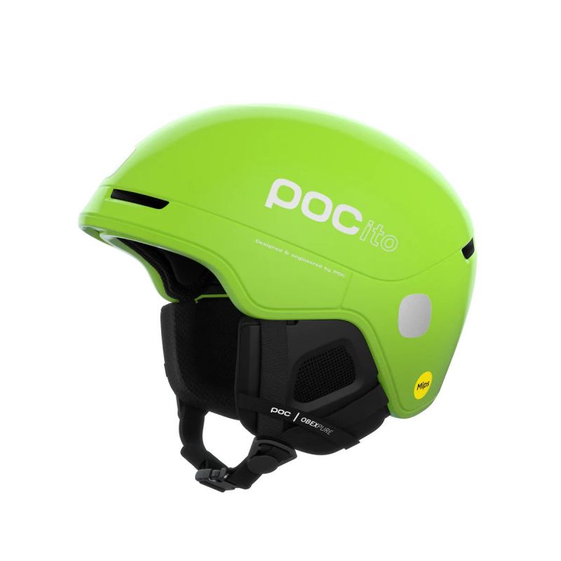 POC POCito OBEX MIPS fluorescent yellow/green dětská lyžařská helma