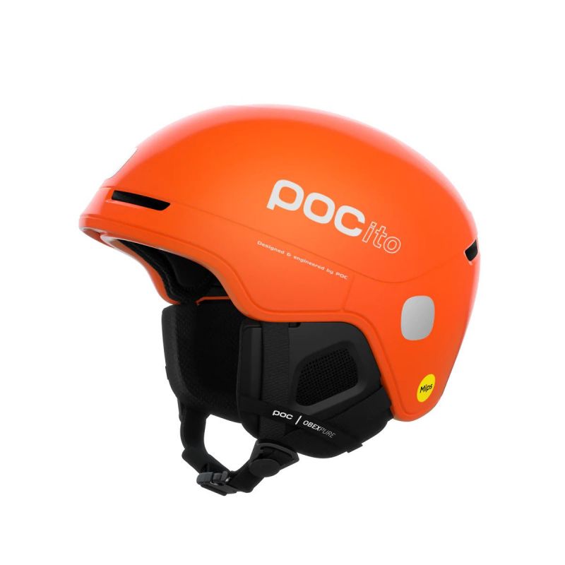 POC POCito OBEX MIPS fluorescent orange dětská lyžařská helma