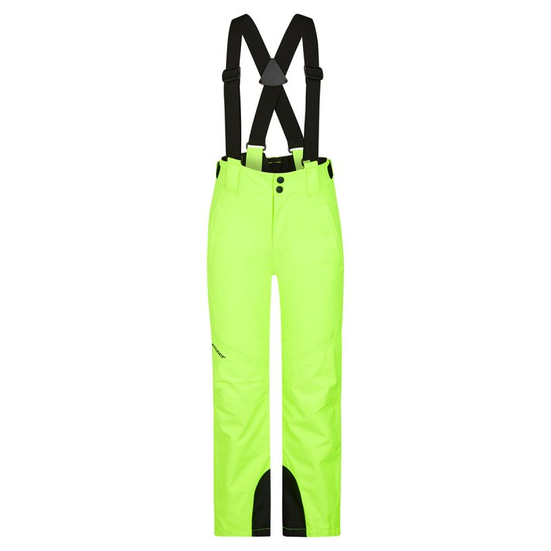 ZIENER ARISU JUNIOR neon green dětské lyžařské kalhoty