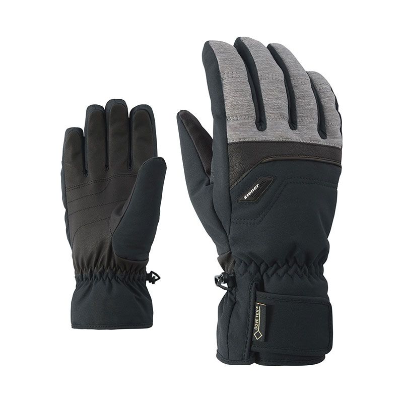 ZIENER GLYN GTX + GORE PLUS WARM lyžařské rukavice dark melange 22/23