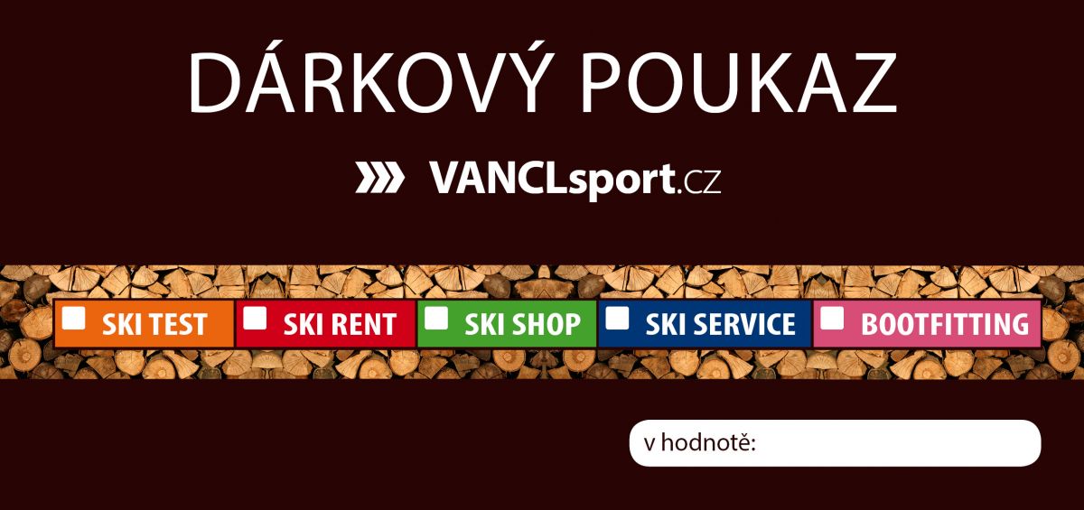 DÁRKOVÝ POUKAZ NA SERVIS elektronický VANCL sport