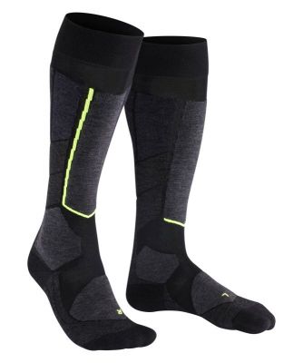 FALKE ST4 WOOL black/mix lyžařské ponožky  | 39-41, 42-43, 44-45