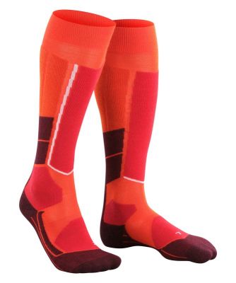 FALKE ST4 WOOL WOMAN samba orange dámské lyžařské ponožky  | 37-38, 39-40
