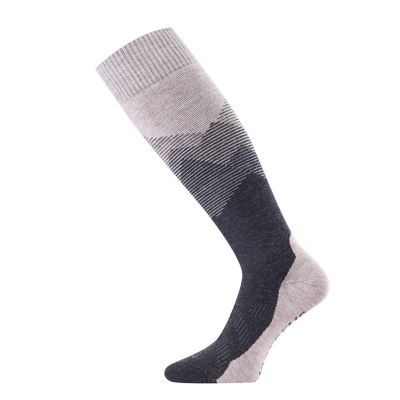 LASTING FWM béžové lyžařské ponožky  | 42-45 (L), 46-49 (XL)