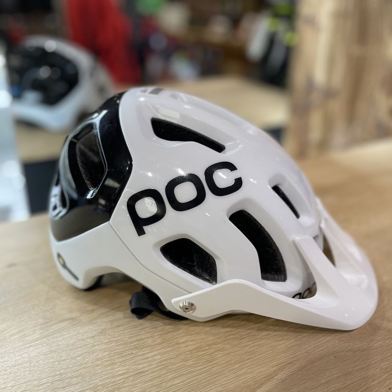 POC TECTAL RACE SPIN použitá cyklistická helma hydrogen white/uranium black
