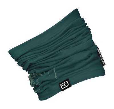 ORTOVOX 120 TEC LOGO NECKWARMER dark pacific nákrčník 