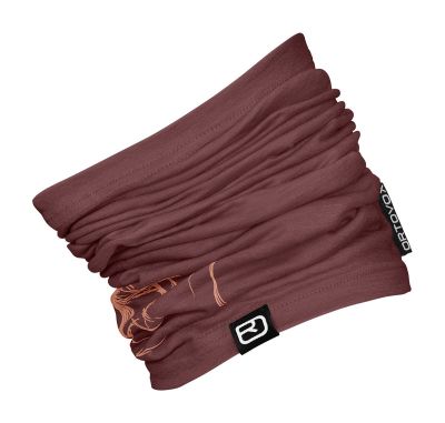 ORTOVOX 120 TEC LOGO NECKWARMER mountain rose nákrčník 