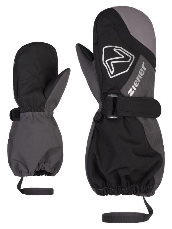ZIENER LAURUS AS® MITTEN black magnet dětské lyžařské rukavice