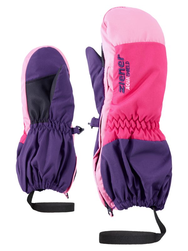 ZIENER LEVI AS® MINIS dark purple dětské lyžařské rukavice