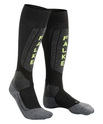 FALKE SK5 EXPERT black-lightning lyžařské ponožky  | 39-41, 42-43, 44-45