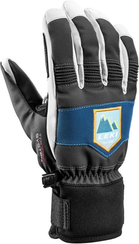 LEKI PATROL 3D Junior graphite-petrol juniorské lyžařské rukavice