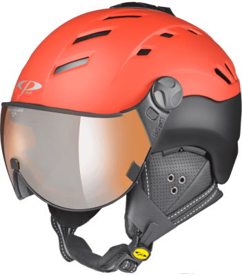 CP CAMURAI power red/orange silver mirror lyžařská helma | S (53-55 cm)