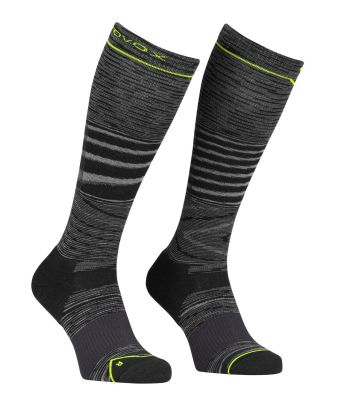 ORTOVOX SKI TOUR LT COMP LONG SOCKS M black steel blend ponožky  | 39-41, 42-44, 45-47