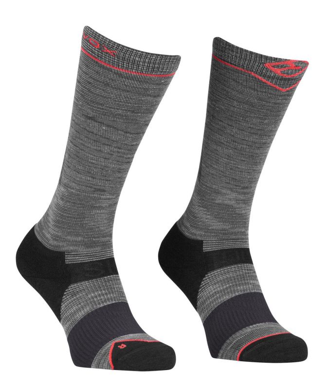 ORTOVOX SKI TOUR LT COMP LONG SOCKS W iron grey blend dámské ponožky
