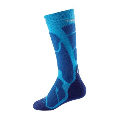 THERM-IC SKI WARM JUNIOR modré dětské lyžařské ponožky