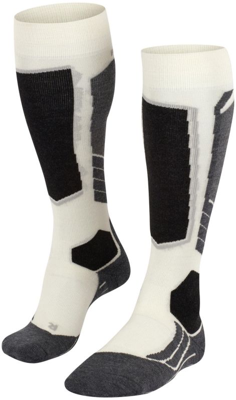 FALKE SK2 off-white dámské lyžařské ponožky