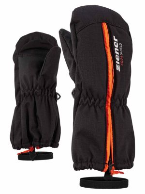 ZIENER LANGELO black dětské lyžařské rukavice  | 2, 2,5, 3