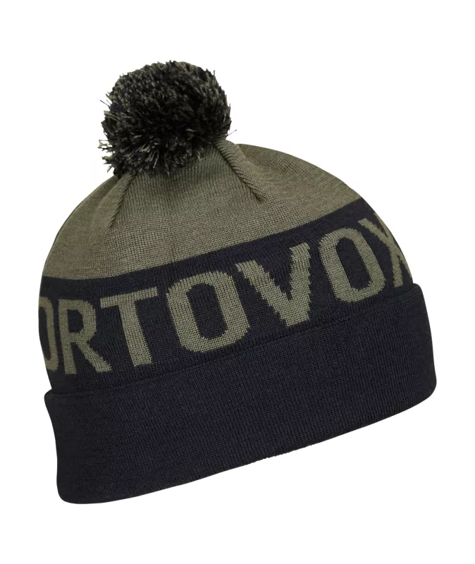 ORTOVOX BOBBLE KNIT BEANIE dark wild herbs čepice