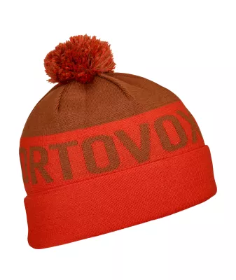 ORTOVOX BOBBLE KNIT BEANIE hot orange čepice 