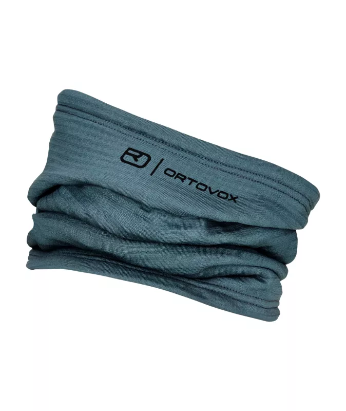 ORTOVOX FLEECE GRID NECKWARMER dark arctic grey nákrčník