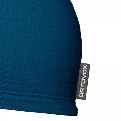 ORTOVOX FLEECE LIGHT GRID BEANIE petrol blue čepice