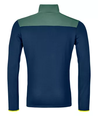 ORTOVOX FLEECE LIGHT ZIP NECK M deep ocean pánská mikina