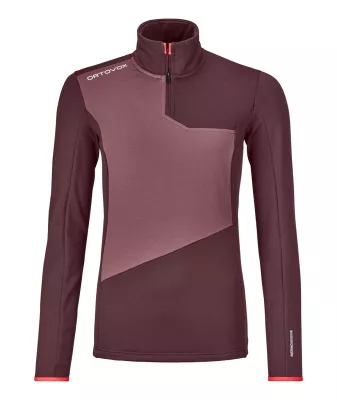 ORTOVOX FLEECE LIGHT ZIP NECK W winetasting dámská mikina  | S, M, L