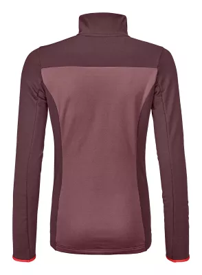 ORTOVOX FLEECE LIGHT ZIP NECK W winetasting dámská mikina